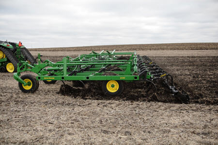 Radial tires on the chisel plow